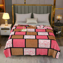 Axyaa Plaid Flannel Throw Blanket - Cozy All-Season Bedspread