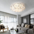 Axyaa Modern Petal Ceiling Chandelier for Living Room - LED Dimmable Light