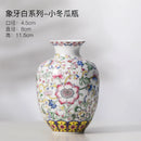 Axyaa Chinese Style Enamel Ceramic Vases Creative Home Office Decor