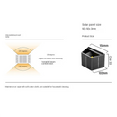 Axyaa Solar Wall Light: Up-Down LED Lamp for Courtyard Garden, Dimmable Brilliance