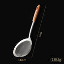 Axyaa Stainless Steel Mesh Colander with Wood Handle - Multi-purpose Kitchen Strainer