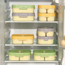 Axyaa Divided Lunch Box with Handle: Large Capacity Sealed Food Container