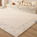 Axyaa Plush Cream Style Bedroom Rug for Cozy Living Room Decor & Soft Bedside Touch