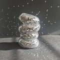 Axyaa Disco Ball Vase Flower Planter Sculpture Table Decor Unique Housewarming Gift