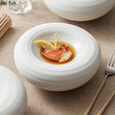 Axyaa Double Layer Ceramic Soup Plate - Restaurant Tableware