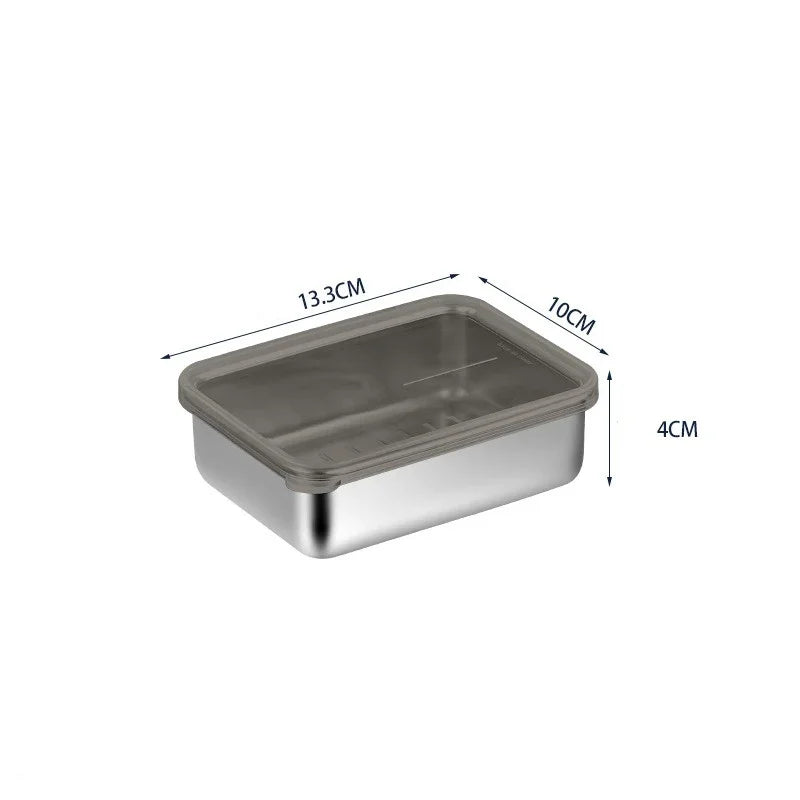 Axyaa Stainless Steel Food Preservation Container for Kitchen Refrigerator Storage