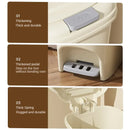 Axyaa Double Pedal Trash Can with Lid - Creative, Large Capacity for Kitchen, Bathroom