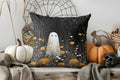 Axyaa Halloween Pumpkins & Candies Pattern Pillow Cover for Sofa, Bedroom, Car
