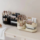 Axyaa 3 Tier Rotating Makeup Organizer for Vanity - Cosmetic Storage Box & Skincare Holder