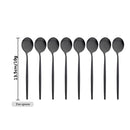 Axyaa Black & Gold Coffee Tableware Set - 32-Piece Cutlery Set