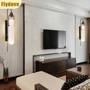 Axyaa Postmodern Glass Wall Lamp for Hotel Restaurant Aisle Bedside Lighting
