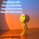 Axyaa LED Sunset Projection Night Light - Multi-Color Rainbow - USB Charging