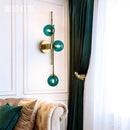 Axyaa Bubble Glass Wall Sconce with Gold Metal - Modern G9 Bulb Light for Home Décor