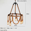 Axyaa Rope LED Pendant Chandelier: Stylish Lighting Fixture for Restaurants, Shops, and Hotels