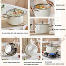 Axyaa 304 Stainless Steel Non-stick Soup Pot with Lid - Induction Cooker & Gas Stove Compatible