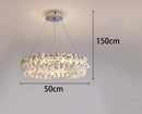 Axyaa LED Crystal Chandelier Ceiling Lamp for Living Room Lighting