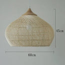Axyaa Rattan Pendant Lights: Vintage Kitchen Dining Room Luminaries