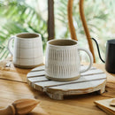 Axyaa Ceramic Nordic Style Hand-painted Mug - Creative Coarse Pottery Coffee Cup