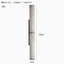 Axyaa Natural Marble LED Wall Lamp in Gold, Black, or Copper for Indoor Lighting