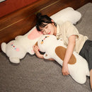 Axyaa Cartoon Dog Long Strip Pillow - Fun Bedroom Decor for Girls, Kids, and Men