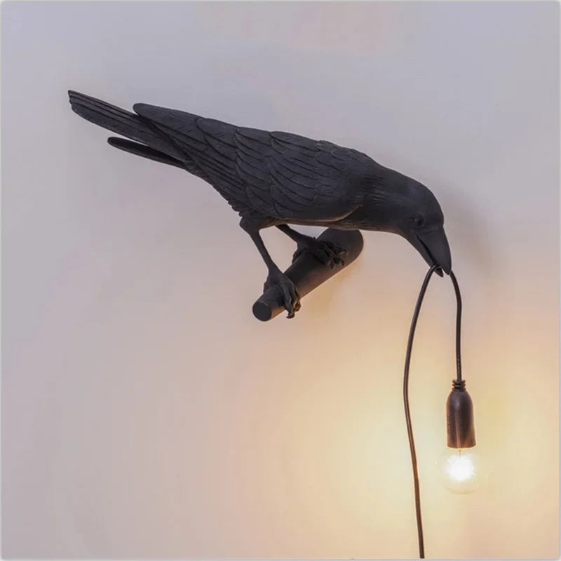 Axyaa Lively Bird Table Lamp Resin Home Decor Lighting Wall Fixture