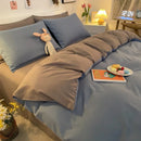 Axyaa Solid Color Duvet Cover Double/Queen Size, Anti-Mite & Durable