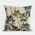 Axyaa Tropical Plant Leaves Cushion Cover for Home Decor
