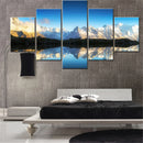 Nature Mont Blanc Massif Alps Mountains Wall Art Poster by Axyaa - Home Decor Print