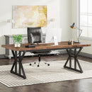 Axyaa 70.8-Inch Executive Desk: Modern & Spacious Workstation for Home Office