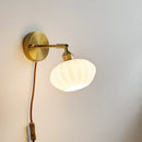 Axyaa White Glass LED Wall Lights - Modern Nordic Rotate Sconce Lampara De Pared