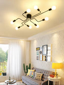 Axyaa Vintage Iron Bedroom Ceiling Light, E27 Bulb Living Room Fixture