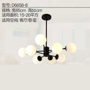 Axyaa Luxe Glass LED Chandelier for Modern Nordic Interior Décor