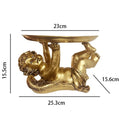 Axyaa European Gold Angel Copper Tray: Retro French Decor & Jewelry Display