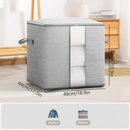 Axyaa Clothes Storage Bag: Quilt Organizer Box with Handle - Home Pillow Blanket Wardrobe Organizer