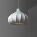 Axyaa Nordic Silk Fabric Pendant Chandelier for Dining Bedroom LED Lamp
