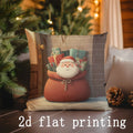 Axyaa Santa Claus Christmas Pillow Cover - Sofa Bedroom Car Cushion Cover