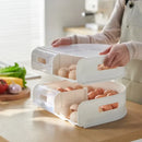 Axya U-Shaped Multi-Layer Egg Box Kitchen Storage - Large Capacity, Transparent