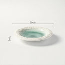 Axyaa Stone Pattern Ceramic Plate Set