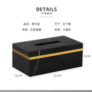 Axya Marble Tissue Box - Nordic Modern Light Luxury Home Hotel Decor Craft
