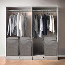 Axyaa Houndstooth Storage Bins: Large Capacity Organizer for Clothes, Blankets, Home Organization
