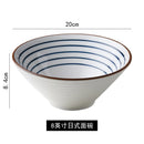 Axyaa Ceramic Salad Bowl Set: Hand-Painted Tableware for Home, Large Size, Internet Celebrity Favorite