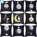 Universe Space Peach Skin Pillowcases by Axyaa - Cartoon Animation Pilot Cushion Cover