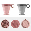 Axyaa Folding Coffee Cup: Portable Outdoor Water Cup with Lid for Travel