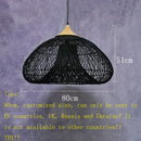 Axyaa Rattan LED Pendant Lamp | Japanese Style Kitchen Island Chandelier