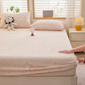 Axyaa 2025 Warm Fleece Fitted Sheet Set, Cozy Mattress Cover & Pillowcase, 3D Flower Design
