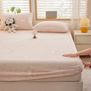 Axyaa 2025 Warm Fleece Fitted Sheet Set, Cozy Mattress Cover & Pillowcase, 3D Flower Design