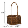 Axyaa Imitation Rattan Storage Baskets: Multi-Purpose Organizer for Home, Kitchen, and Picnic