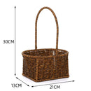 Axyaa Imitation Rattan Storage Baskets: Multi-Purpose Organizer for Home, Kitchen, and Picnic