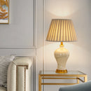 Axyaa High Grade Jingdezhen Ceramic Table Lamp - Large Lamp for Living Room and Bedroom