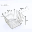 Axya Stainless Steel Fry Basket Colander - Chef Kitchen Tool for French Fries & Cooking